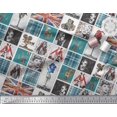 thumbnail image 3 of Soimoi Poly Georgette Fabric Check,Women & Camera Patchwork Print Fabric by The Yard 52 Inch Wide, 3 of 3