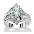 thumbnail image 1 of Women Stainless Steel Engagement Wedding Ring, 1 of 2