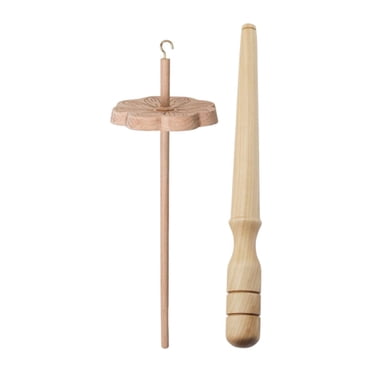 HILABEE Drop Spindle Portable Sewing Projects for Beginners Wood for Knitted Felting without wool strips