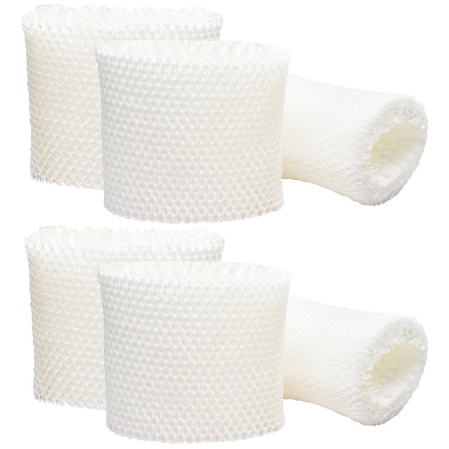 Lot de 6 Filtres de Remplacement pour Humidificateur Vicks V3100 Compatibles avec le Filtre à Air Vicks WF2, Dotés de six Filtres Cylindriques à Mailles Blanches. Chaque Filtre Mesure Environ 5 Pouces de Hauteur, 3 1/2 Pouces de Diamètre Intérieur et 5 1/2 Pouces de Diamètre Extérieur. Idéal pour la purification de l'Air de l'Humidificateur et les Besoins de Remplacement.