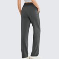thumbnail image 5 of Womens Sweat Pants, Fashion Casual Solid Color Waist Sweatpants with Side Pockets, 5 of 5