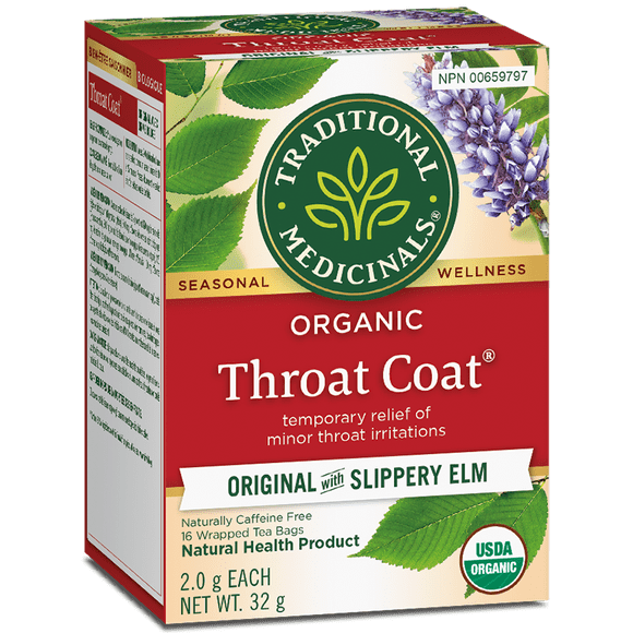 Traditional Medicinals - Organic Throat Coat- 16 Tea Bags