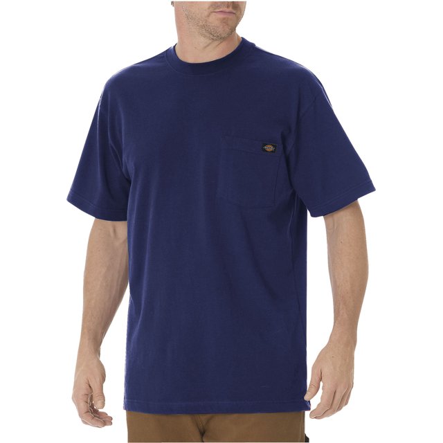 Dickies Mens Short Sleeve Heavyweight Crew Neck, LTL, Deep Blue