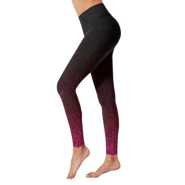 B91xZ Leggings pour Femmes Taille Haute Legging Court avec Poches Latérales, Vin m