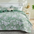 thumbnail image 1 of Gogreen Luxury Printed Quilt Set King Size, Lightweight Comforter Set, Oversized Bedspread Coverlet Quilted Bedding Set, with 2 Matching Pillowcases, for All Season, 1 of 9