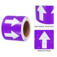 thumbnail image 3 of Unique Bargains Directional Flow Arrow Tape 4'x65', Adhesive Pipe Identification Marking Stickers, White on Purple, 3 of 5