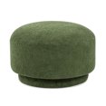 thumbnail image 4 of Fuji 15" Mushroom Footstool Ottoman with Moss Green Fleeced Teddy Fabric, 4 of 7