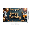 thumbnail image 3 of Colorful Balloons Happy Birthday Banner Champagne Celebration Backdrop for Birthday Party Indoor Decoration, 3 of 4