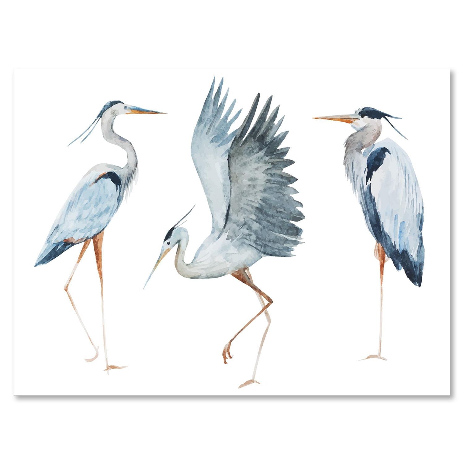 Designart Oiseaux Héron II Art mural sur toile