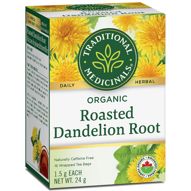 Traditional Medicinals - Organic Roasted Dandelion Root- 16 Tea Bags