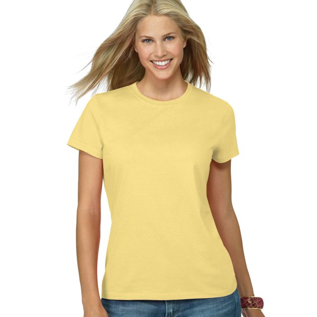 Hanes T-shirt Nano-T pour Femmes, P, Jaune Jonquille
