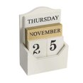 thumbnail image 2 of Rongfmy Classic Perpetual Calendar Blocks Decoration Stylish Decor Reusable Tabletop For White, 2 of 9