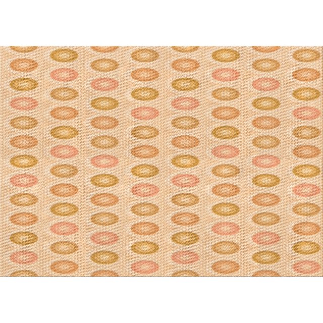 Ahgly Company Machine Washable Indoor Rectangle Transitional Orange Area Rugs, 7' x 10'