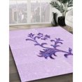 thumbnail image 3 of Ahgly Tapis d'Intérieur Lavable en Machine Carré Transitionnel Lilas Violet Vif, 4 Pieds Carré, 3 of 7