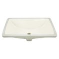 thumbnail image 3 of 18.25-in. W CUPC Rectangle Bathroom Undermount Sink Set In Biscuit - Chrome Hardware - Overflow Drain Incl. AI-12999, 3 of 9