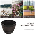 thumbnail image 2 of Barrel Planter Large Planter Pot Garden Tree Planter Garden Flower Pot Large Planter for Patio, 2 of 5
