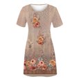 thumbnail image 3 of Cameland Robe d'Été pour Femme, Mode Bord de Mer, Décontractée, Imprimée, à Manches Courtes, à Col Rond, 3 of 4