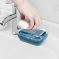 thumbnail image 4 of TopLLC Closet Organizers and Storage, Organization and Storage, Storage Bins Counter Top Soap Container Plastic Soap With Lid Bar Soap Portable Soap Case With Water Tray Soap Easy To Wash Soap Storage, 4 of 7