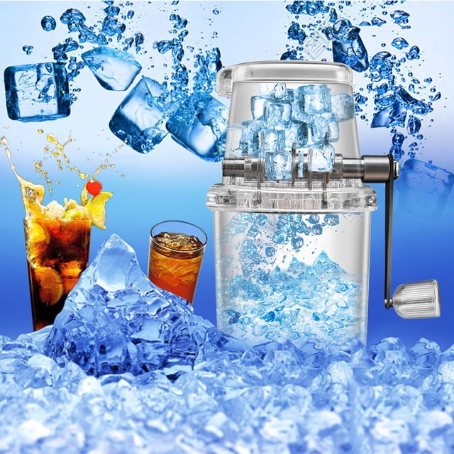 PRETXORVE Household Manual Ice Crusher Transparent Multi-purpose Hand Shaved Ice
