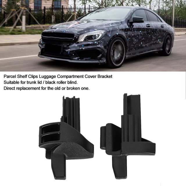 Luggage 2pcs Parcel Shelf Plastic Clips Luggage Cover Bracket A16969302849051 Fit For W169 A Class Black