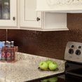 thumbnail image 5 of FASÄDE Hammered Decorative Vinyl Backsplash Panel in Oil Rubbed Bronze (6X6 Inch Sample), 5 of 5