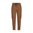 thumbnail image 5 of WRKEKC Cargo Pants for Men Pocket Patch Drawstring Multiple Pockets Straight Leg Work Pants Outdoor Fitness Pants for Active Wear, 5 of 5