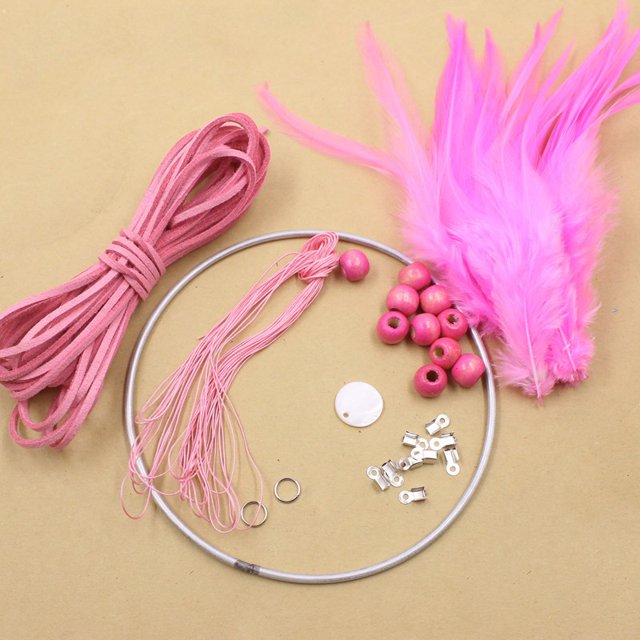 Fashion Diy Crochet Plume de Rêve Kit Capteur Suspendu Décoration Ornement Mural