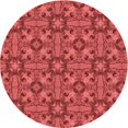 thumbnail image 1 of Ahgly Company Machine Washable Indoor Round Transitional Red Area Rugs, 3' Round, 1 of 7
