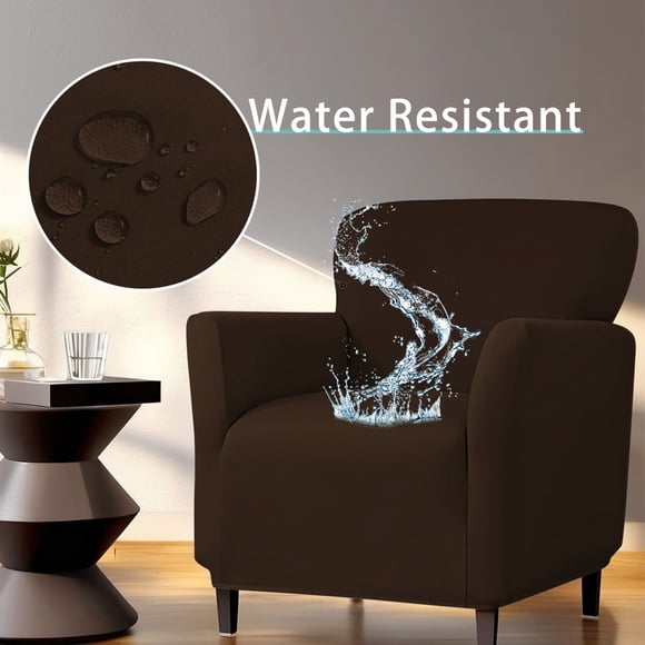 Waterproof Milk Silk Sofa Cover Elastic Solid Color Furniture Protector | Non Slip Couch Cover for Living Room | Pet Friendly Chair Seat Cover with Easy Care Fabric for Home