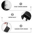thumbnail image 3 of FONDOTIN 1Pc Black Trading Cards Sleeves Organizer Binder Album with Super Sturdy Transparent Protector Pages, 3 of 5