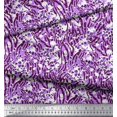 thumbnail image 2 of Soimoi Purple Rayon Crepe Fabric Leopard & Wild Animal Skin Decor Fabric Printed BTY 46 Inch Wide, 2 of 3