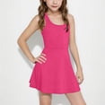 thumbnail image 2 of Diufon Robe de Tennis pour Filles Enfants Sans Manches Dos Nageur Robe de Golf Été Décontractée École Ligne A Robes de Sport, 2 of 9