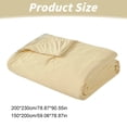 thumbnail image 3 of 79x91 inch Cotton Air Conditioning Quilt Thin Blankets Cool Weighted Blankets for Hot Sleepers Best Comforters for Hot Sleepers Cooling Comforter Duvet Insert Perfect for Couch, Bed, Sofa, Chair, 3 of 7