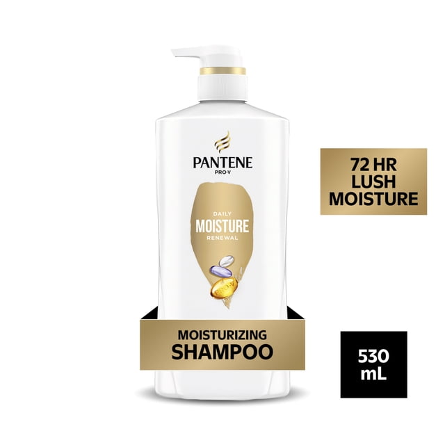Shampooing Hydratant Pantene, Réhydratation Quotidienne, Réhydrate Les Cheveux Secs et Endommagés, Pro-Vitamine B5, 530 mL