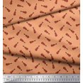 thumbnail image 3 of Soimoi Polyester Crepe Fabric Guitar Musical Instrument Print Fabric by The Yard 52 Inch Wide, 3 of 3