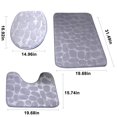 thumbnail image 3 of LSLJS Bathroom Rugs Sets 3 Piece Bathroom Carpet, Super Soft Non Slip Bathtub Carpet and Absorbent Bath Mat, Bathroom Carpet, Plush Bath Mat for Bathroom, 3 of 8