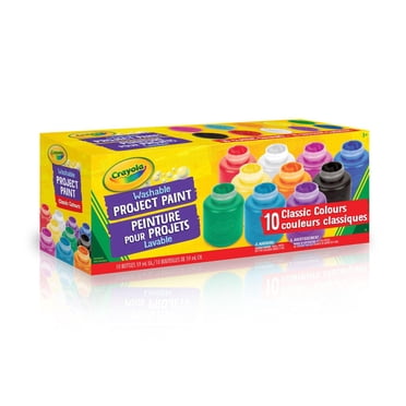 10 pots de peinture lavable Crayola