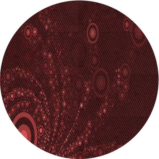Ahgly Company Tapis d'Intérieur Lavables en Machine, Ronds, Rouges, Safran Transitionnel, Ronds de 5'