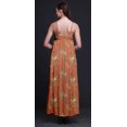 thumbnail image 3 of Bimba Robe Longue pour Femmes en Rayonne Imprimée d'Oiseaux Chic Bohème d'Été Maxi de Plage - Grande, 3 of 5