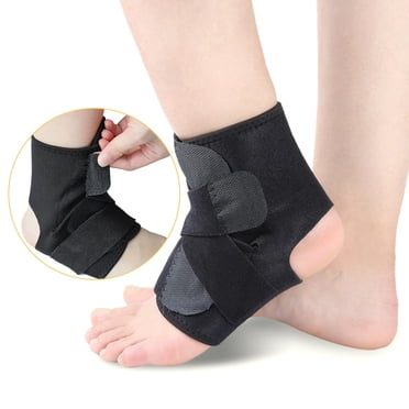 Unique Bargains Open-Heel Compression Ankle Arch Support Brace Sleeve Foot Protective Wrap One Size