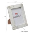 thumbnail image 2 of 5X7 Marble White With Brass Inlay Picture Frame, 2 of 3