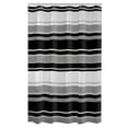 thumbnail image 4 of Mainstays James Stripe Waterproof PEVA Shower Curtain or Liner, 70" x 72", Black, 4 of 5