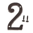thumbnail image 1 of veasfak 0-9 In House Numbers Hotel Home Door Metal Plating Number Digits Signage Address Number 2, 1 of 9
