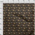 thumbnail image 3 of oneOone Viscose Chiffon Black Fabric Florals Dress Material Fabric Print Fabric By The Yard 42 Inch Wide, 3 of 4