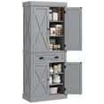 thumbnail image 1 of HOMCOM Kitchen Pantry, Freestanding Buffet Cabinet with 4 Doors, Grey, 1 of 10