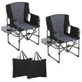 thumbnail image 1 of Camping Chair – Oversized Heavy Duty for Adults – Portable Folding Lawn Chair – Side Table & Storage Pouch – 330 lb Capacity – Aluminum Frame – Outdoor, Beach, Fishing & Picnic, 1 of 12