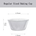 thumbnail image 4 of HLONK Gold Foil Muffin Cupcake Liners/Baking Cups  Size  100-Count, 4 of 5