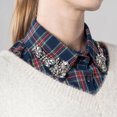 thumbnail image 1 of REZUOFI 1 Pcs Col Détachable à Carreaux Rouges en Strass - Faux Col de Chemise Scintillant de Noël pour Femmes, Accessoire de Blouse à Faux Col Ajustable pour Fêtes des Fêtes et Événements au Bureau, 1 of 7