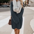 thumbnail image 2 of 2025 Robe Chandail pour Femmes Femme Hiver Robe Chandail Tricotée Portefeuille pour Femmes Col Roulé Chaude Manches Longues Robes Chandail pour Femmes Poche, 2 of 9