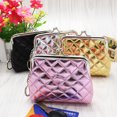 thumbnail image 4 of Lubelski Fashion Women Coin Purse Solid Color Faux Leather Mini Money Bag Key Ring Wallet, 4 of 7